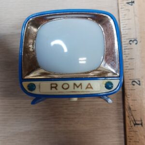 1 Vintage ROMA CVM Toy Television TV Slideviewer Made In Italy Old Antique Toy TV