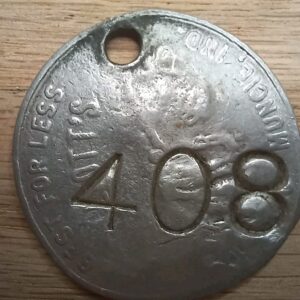Vintage Cattle Tag Marker Old Cowboy Rancher Id Tags Old Antique Badge Coin