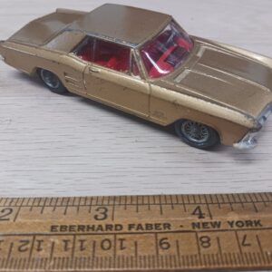 Vintage Corgi Buick Riviera Gold Car – Made in Great Britain – Diecast Toy – Classic