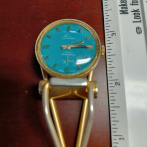 Vintage Belmonte Desk Watch – 17 Jewels Swiss Made – Wind-Up Antimagnetic – Works