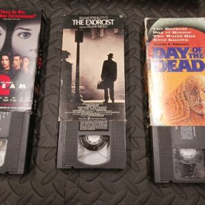 Horror VHS Movie Lot The Exorcist Day Of The Dead Scream 2 VHS Tapes Lot 3