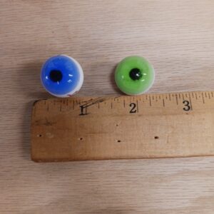 Vintage Taxidermy Glass Eyes Lot of 2 Marble Animal Eyes Hunting Mount Replacement