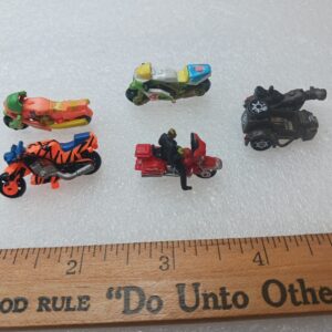 Vintage Micro Machines Motorcycle Lot Galoob Mini Bike Toy Set Diecast Collection