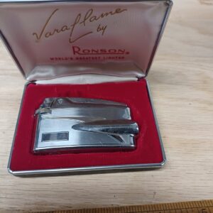 Vintage Vara Flame By Ronson Co Worlds Greatest Lighter In Original Box
