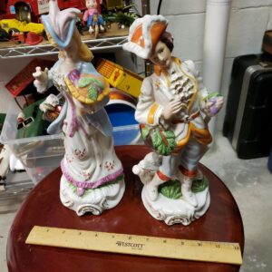 Vintage Z-1001 George & Martha Washington Porcelain Figurine Set Fine Porcelain Collectible