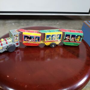 Vintage Marx Linemar Disneyland Train Tin Wind Up Toy Japan Rare Collectible Train Set