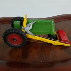 Vintage Slik Toys Aluminum Green Farm Tractor w/ Loader Lansing Iowa Rare Toy
