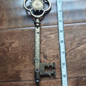 Antique 1925 Gettysburg PA Brass Skeleton Key Souvenir Vintage Historic Key Rare