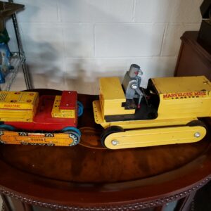 Vintage Linemar Marvelous Mike Robotrac Tin Toy Battery Operated Tractor Japan Rare Robot Vehicle