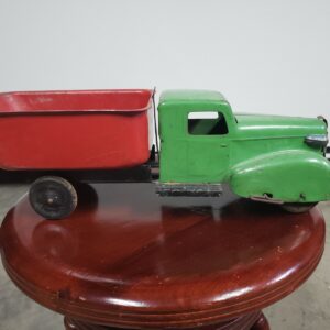 Vintage Marx Wyandotte Pressed Steel Dump Truck Large Wind Up Toy Truck Rare Collectible