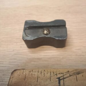 Vintage Metal Pencil Sharpener Architecture Made In GERMANY Three Leaf Clover