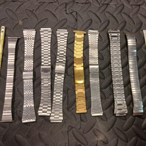 Vintage Casio Speidel Watch Bands Lot 10 Wristwatch Bands Metal Stretch Replacement
