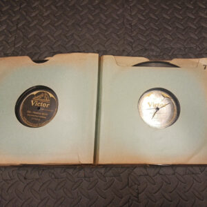 Antique His Master’s Voice 12” Record Binder 78 RPM Album 1900s Shellac Record Holder