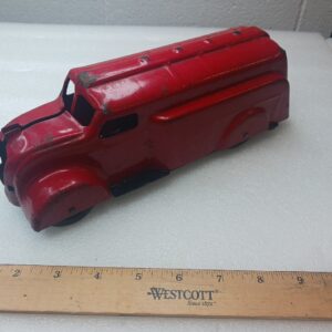 Vintage Wyandotte Marx Pressed Steel Red Tanker Toy Truck Made in USA Antique Toy