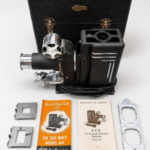 Rare Working SVE Tri-Purpose Projector Model AA w/ Case Manuals Accessories