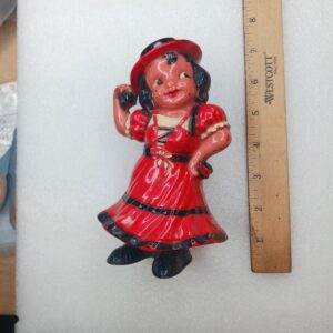 1950s Irwin Wind Up Toy Mexican Flamenco Dancer Senorita Plastic Working Example