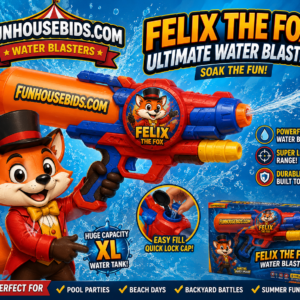 Funhousebids Felix The Fox Water Blaster Super Soaker Outdoor Summer Water Gun Toy XL