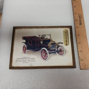 Vintage Eddie’s Service Temp Gauge Advertising Sign 7” Automotive Memorabilia Collectible