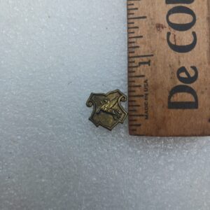 Vintage Brass Pegasus Horse Emblem Badge – Antique 1/2" Winged Horse Insignia