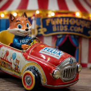 Felix Big Top Circus Car Vintage Tin Toy Style Bring the magic of the circus home with the super circus car
